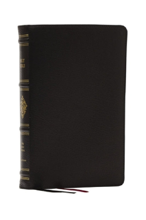 Kjv, Personal Size Reference Bible, Sovereign Collection, Black Premium Goatskin Leather, Premier Collection, Comfort Print by Thomas Nelson