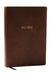 NKJV Foundation Study Bible, Wide-Margin, Brown Leathersoft, Red Letter by Thomas Nelson