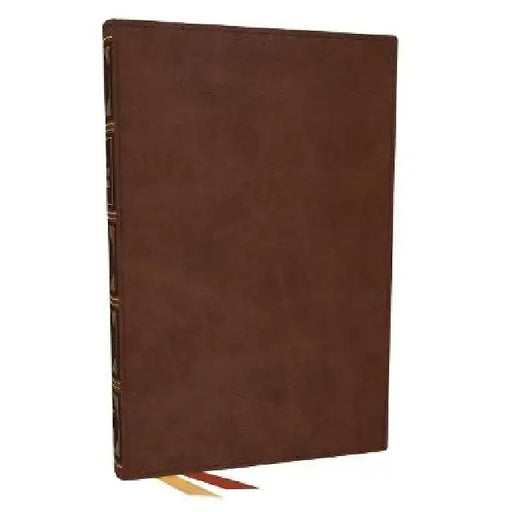Nkjv, Thinline Bible, Large Print, Brown Leathersoft, Red Letter, Comfort Print: Holy Bible, New King James Version by Thomas Nelson Publishers