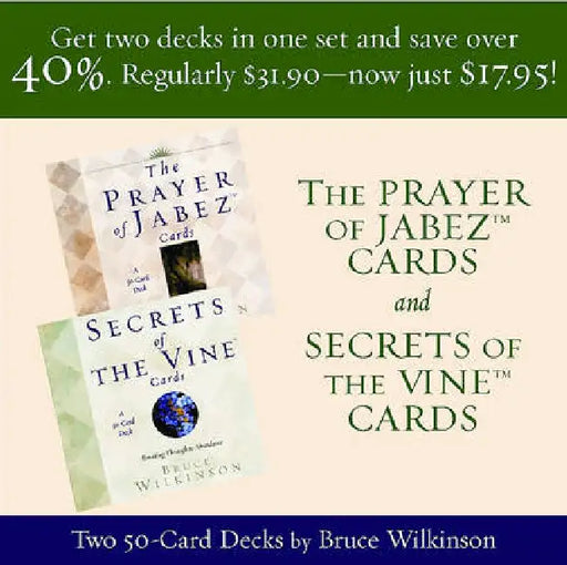 The Prayer of Jabez and Secrets of Vine by Bruce Wilkinson