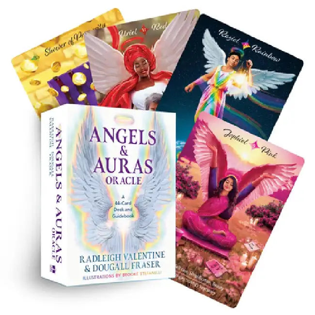 Angels & Auras Oracle: A 44-Card Deck and Guidebook by Radleigh Valentine