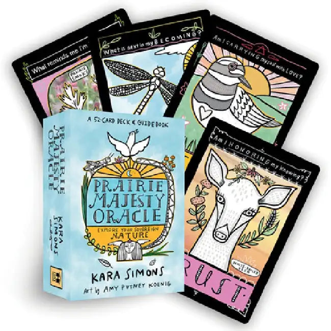 Prairie Majesty Oracle: A 52-Card Deck and Guidebook by Kara Simons