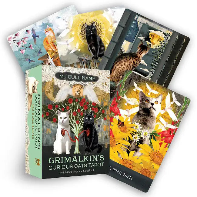 Grimalkin's Curious Cats Tarot: An 80-Card Deck and Guidebook by Mj Cullinane