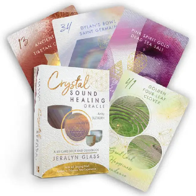 Crystal Cadence Sound Healing Oracle: A 48-Card Deck and Guidebook by Jeralyn Glass