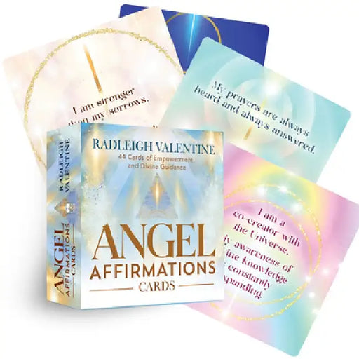 Angel Affirmations Cards: 44 Cards of Empowerment and Divine Guidance by Radleigh Valentine