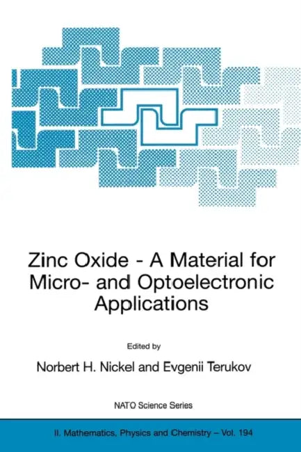 Zinc Oxide - A Material for Micro- And Optoelectronic Applications: Proceedings of the NATO Advanced Research Workshop on Zinc Oxide as a Material for by Norbert H. Nickel, Evgenii Terukov