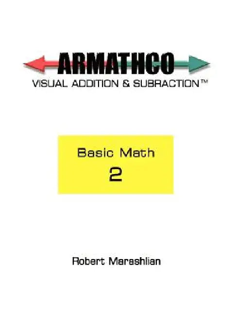 Armathco: Basic Math 2 by Robert Marashlian
