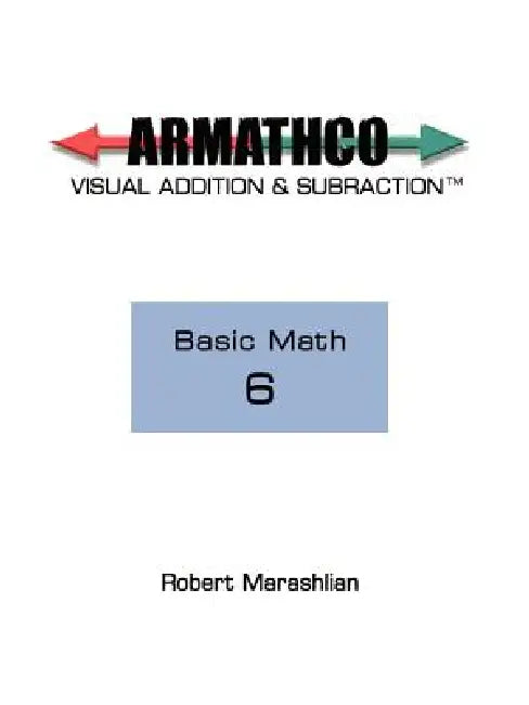 Armathco: Basic Math 6 by Robert Marashlian