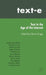 Text-e: Text in the Age of the Internet by G. Origgi