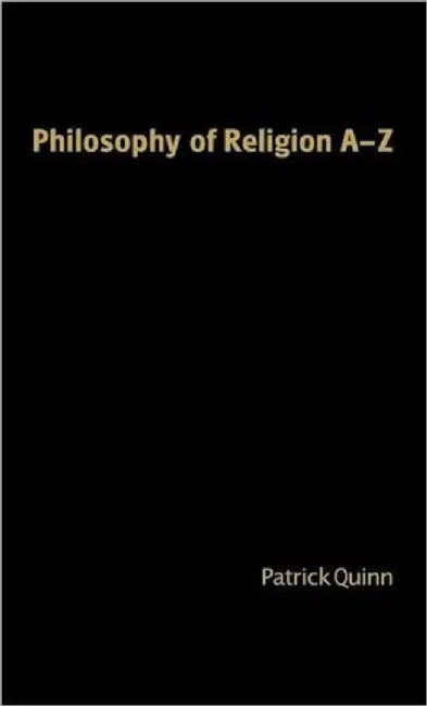 Philosophy of Religion A-Z by Na Na