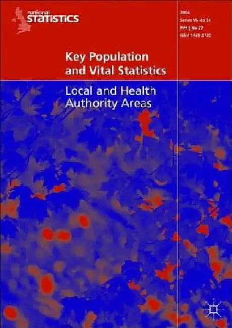 Key Population And Vital Statistics: Local and Health Authority Areas