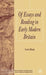 Of Essays and Reading in Early Modern Britain by S. Black