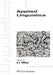 Applied Linguistics by Li Wei