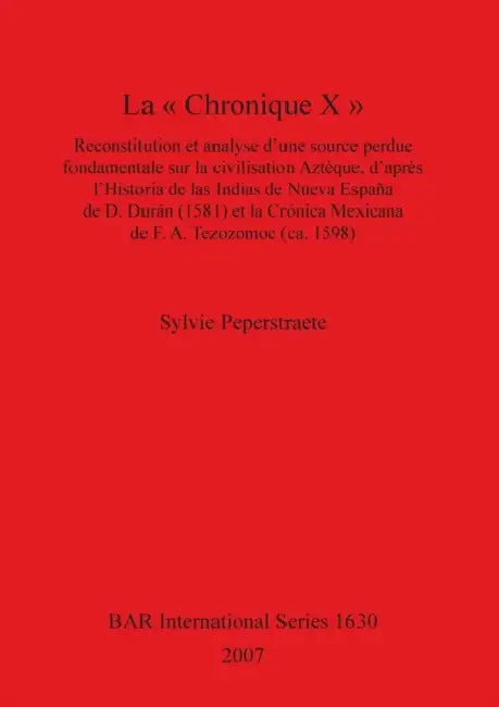 La Chronique X by Sylvie Peperstraete