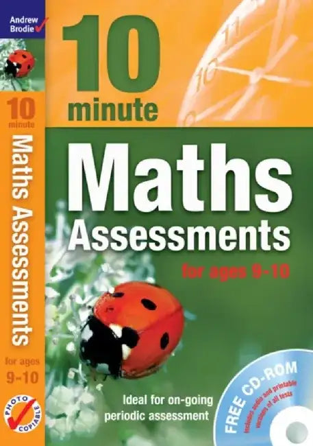 Ten Minute Maths Assessments ages 9-10 (plus CD-ROM) by Andrew Brodie