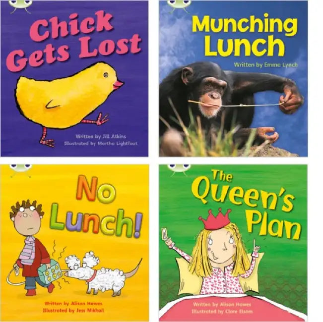 Learn to Read at Home with Bug Club Phonics: Pack 4 (Pack of 4 reading books with 3 fiction and 1 non-fiction) by Jill Atkins