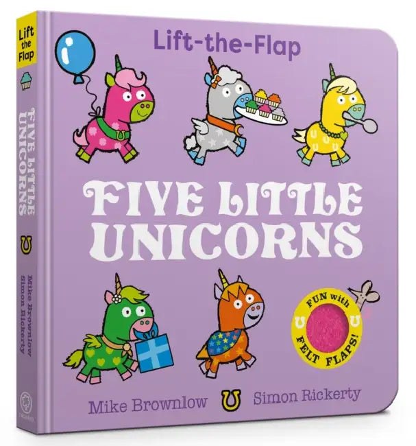 Five Little Unicorns: Lift-the-Flap by Mike Brownlow
