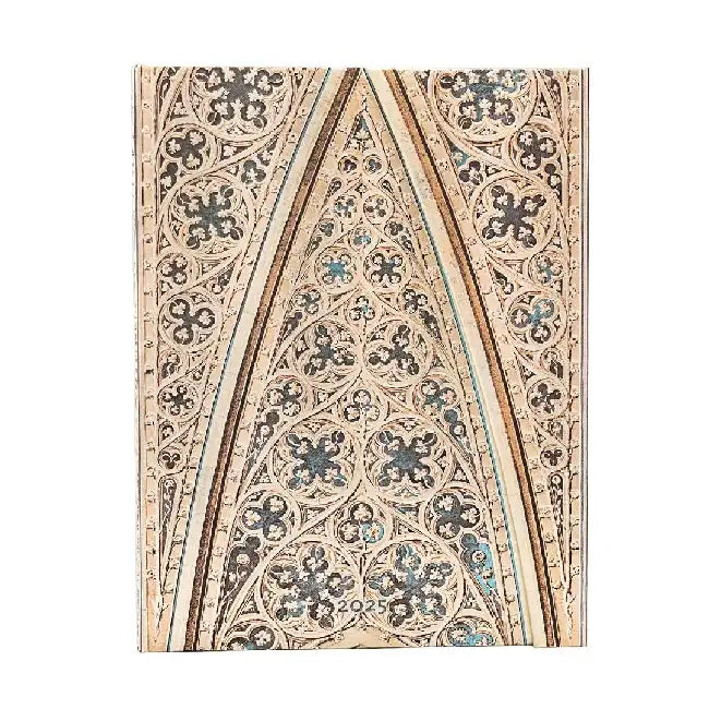 Vault of the Milan Cathedral (Duomo di Milano) Ultra 12-month Horizontal Hardback Dayplanner 2025 (Wrap Closure) by Paperblanks