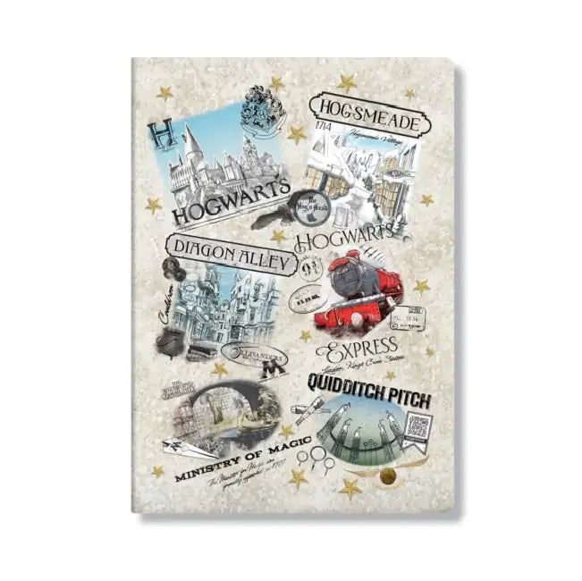 The Wizarding World (Harry Potter Collection) A6 Unlined Cahier by Paperblanks