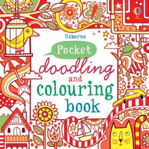 Pocket Doodling and Colouring Book Red by Phillip Thompson