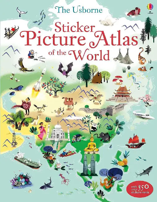Sticker Picture Atlas of the World by Sam Baer