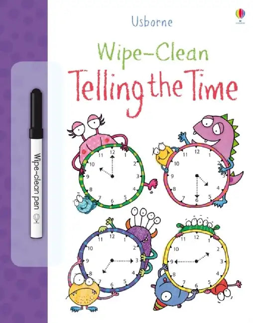 Wipe-clean Telling the Time by Jessica Greenwell