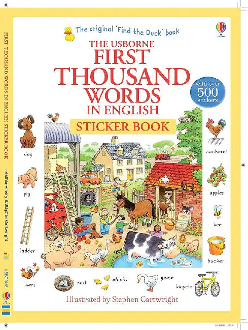 First Thousand Words in English Sticker Book by Heather Amery
