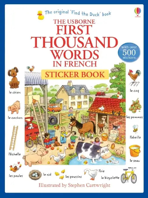 First Thousand Words in French Sticker Book by Heather Amery