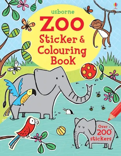 Zoo Sticker and Colouring Book by Jessica Greenwell