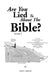 Are You Lied To About The Bible?: Volume 1 by Leif A. Werner