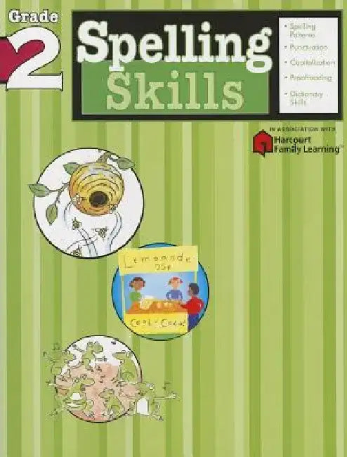 Spelling Skills: Grade 2 (Flash Kids Harcourt Family Learning) by Flash Kids