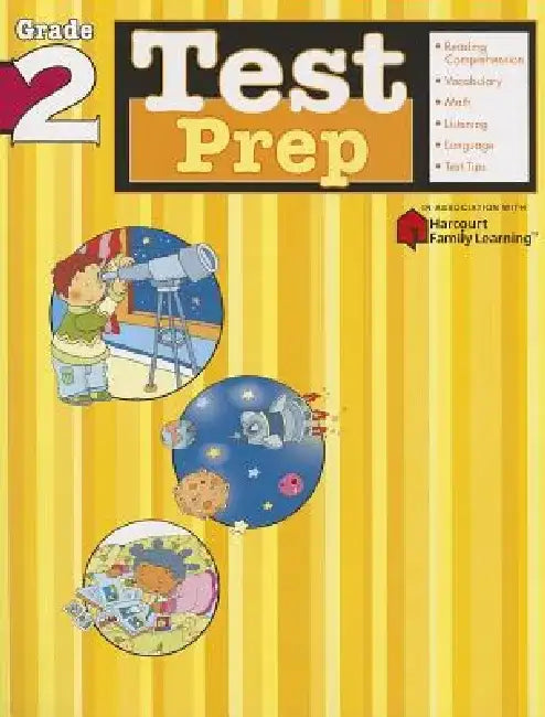 Test Prep: Grade 2 (Flash Kids Harcourt Family Learning) by Flash Kids