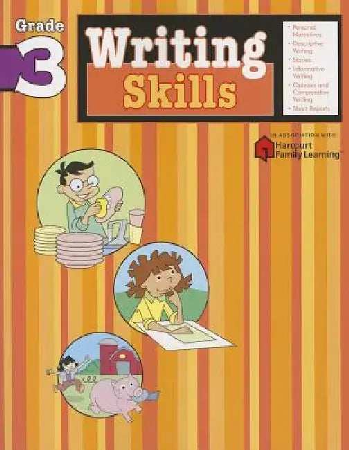 Writing Skills: Grade 3 (Flash Kids Harcourt Family Learning) by Flash Kids