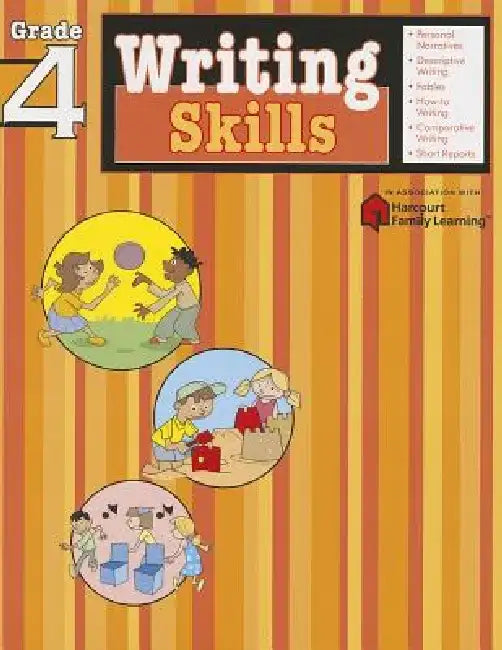 Writing Skills: Grade 4 (Flash Kids Harcourt Family Learning) by Flash Kids