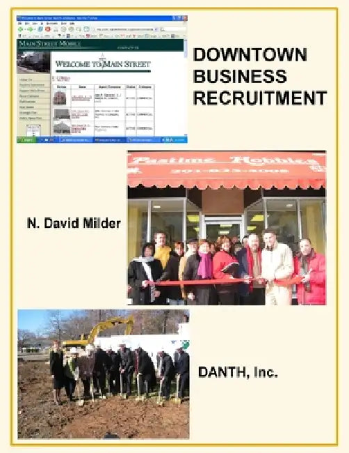 Downtown Business Recruitment by David Milder