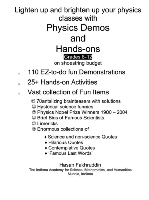 Physics Demos and Hands-Ons by Hasan Fakhruddin