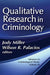 Qualitative Research in Criminology: Advances in Criminological Theory by Jody Miller