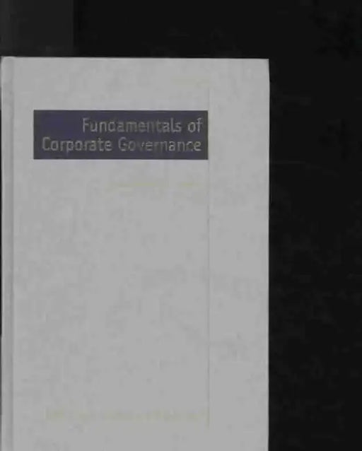 Fundamentals of Corporate Governance by Thomas