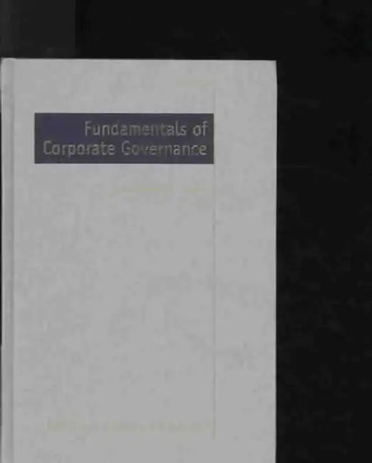 Fundamentals of Corporate Governance by Thomas