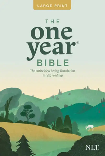 One Year Premium Slimline Bible-NLT-Large Print 10th Anniversary by Tyndale