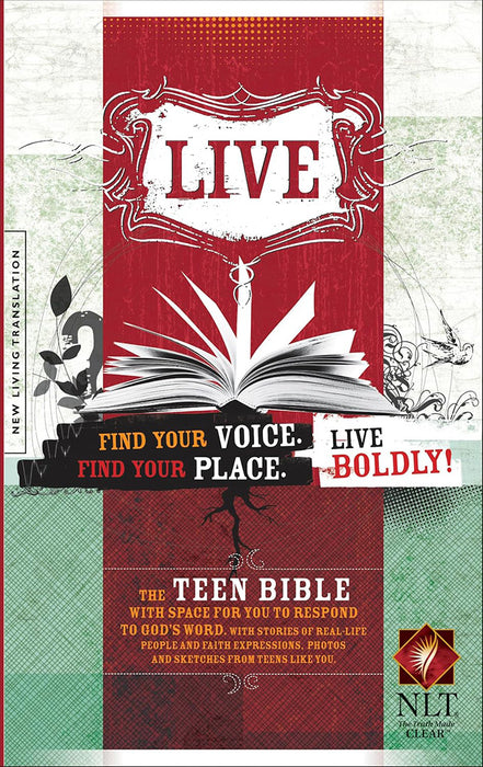 Live Bible-NLT [With Stickers and Poster]