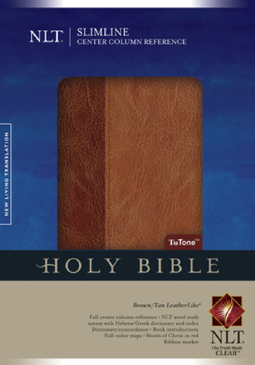 Slimline Center Column Reference Bible-NLT by New Living Translation, Tyndale