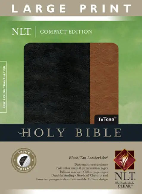 Large Print Compact Bible-NLT by Tyndale