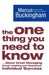 The One Thing You Need to Know by Marcus Buckingham