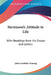 Stevenson's Attitude to Life: With Readings from His Essays and Letters by John Franklin Genung