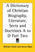 A Dictionary of Christian Biography, Literature, Sects and Doctrines A to D Part Two by William Smith, Henry Wace