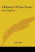 A History Of Epic Poetry: Post Virgillian by John Clark