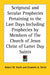 Scriptural and Secular Prophecies Pertaining to the Last Days Including Prophecies by Members of The Church of Jesus Christ of Latter Day Saints by Robert W. Smith, Elisabeth A. Smith