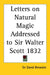 Letters on Natural Magic Addressed to Sir Walter Scott 1832 by David Brewster