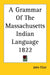 A Grammar of the Massachusetts Indian Language 1822 by John Eliot